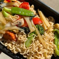 *New* Jungle Noodles 🍜 (veganized by omitting egg) - this was excellent!   at Thai Silver Spoon  in Springboro