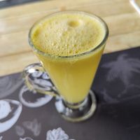Passion fruit/ginger juice at O-OH Farm Suanluang in Phuket