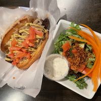 Dog & Salad (vegan ranch)  at Pierogi Mountain in Columbus