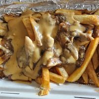 Mushroom stroganoff poutine at Pierogi Mountain in Columbus