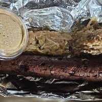 Vegan kielbasa at Pierogi Mountain in Columbus