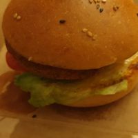 Veggie Burger at Rare Earth Cafe & Organic Store in Mumbai