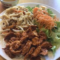 Lemongrass chicken rice platter  at Tina Vietnamese Cuisine (V-Cafe) in New Westminster