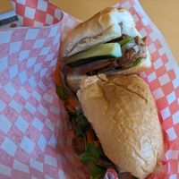 Black pepper banh mi at Tina Vietnamese Cuisine (V-Cafe) in New Westminster
