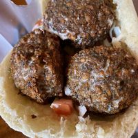 Pita sandwich falafel at Falafel Bar in Tamarindo