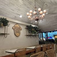 “Outdoor" seating  at Falafel Bar in Tamarindo