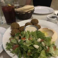 Falafel plate  at Falafel Bar in Tamarindo