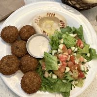Falafel plate  at Falafel Bar in Tamarindo