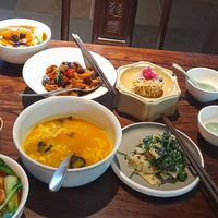 We ordered one of the set meals for two. at Jinglianju Vegetarian in Hangzhou