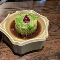 Some sort of root veg and squash? It was delicious   at Jinglianju Vegetarian in Hangzhou