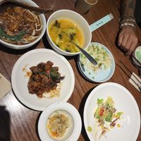 Set menu for 2 persons, portions are huge!  at Jinglianju Vegetarian in Hangzhou