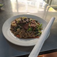 Fried big rice noodle at Kang Le Restaurant in Siem Reap