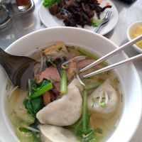 Dumpling soup for 1.25$ tasty! at Kang Le Restaurant in Siem Reap
