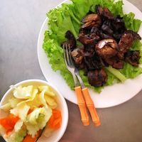 Fried mushrooms $1.25 at Kang Le Restaurant in Siem Reap