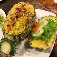 pineapple rice  at Yo Vegan in Phuket