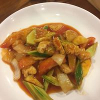 sweet and sour chicken at Yo Vegan in Phuket