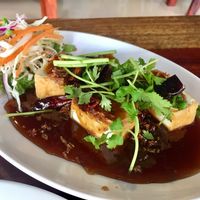 stir fry tofu with tamarind sauce at Yo Vegan in Phuket