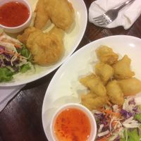 Fried mock chicken  at Yo Vegan in Phuket