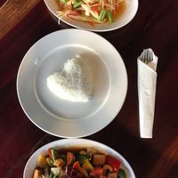 Tofu cashew and papaya salad  at Yo Vegan in Phuket