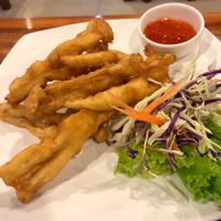 Fried mushrooms (meh) at Yo Vegan in Phuket