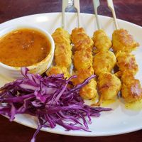 這個沙爹，必點 at Yo Vegan in Phuket