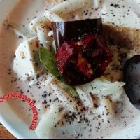 Galangal Soup with tofu, mushroom and cauliflower! It's warm my rainy day! at Yo Vegan in Phuket