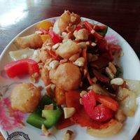 Mock chicken with cashews at Yo Vegan in Phuket