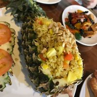 Fried rice in pineapple  at Yo Vegan in Phuket