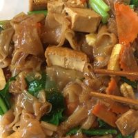 fried noodles with dark soya sauce at Yo Vegan in Phuket