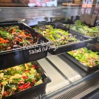 Salad selection at Earthy Eats in Launceston