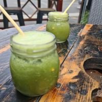 Green goodness juices at Earthy Eats in Launceston