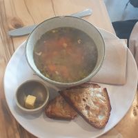 Soup of the day. at Earthy Eats in Launceston