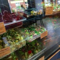 Selection of vegan salads at Earthy Eats in Launceston