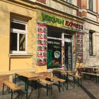 Outside view at Vegan Express in Leipzig