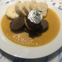 Sauce made of root vegetables  at Die Küche in Brno