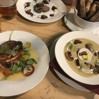 vegan feast at Die Küche in Brno