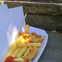 Vegetable nugget at Robertson's Chips Away in Whitby