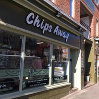 outside  at Robertson's Chips Away in Whitby
