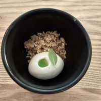 Special pre-dessert with breadcrumbs  #Veganuary at Rutabaga in Stockholm