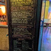 Menu at Jonny Aldana in Barcelona