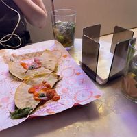 Quesadillas and mojitos  at Jonny Aldana in Barcelona