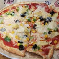 My tasty pizza at Mod Pizza in Nottingham