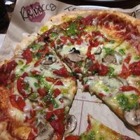 Vegetarian pizza  at Mod Pizza in Nottingham