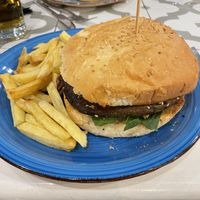 Massive patty!  at El Patio in Fuerteventura