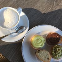 Vegan frittelle witj different fillings at Pasticceria Da Angelo in Selvazzano Dentro