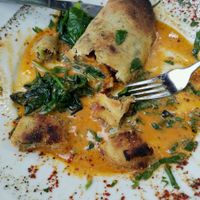 Vegan Stromboli Special at Cafe Miranda in Rockland