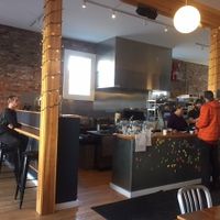 Take out or eat in. Lots of light and music always playing. at 86 This in Ellsworth