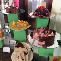 Dessert station at The Poya Day Vegan Buffet in Mount Lavinia