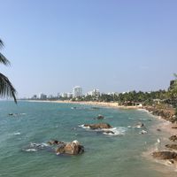 view from outdoor area  at The Poya Day Vegan Buffet in Mount Lavinia