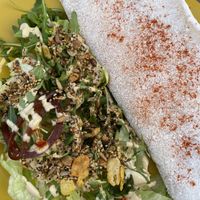 Tapioca, hummus & tofu  at The Food for Real in Lisbon